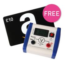 FREE Voucher and Voltmeter Spend over £450 QUOTE OVER450V