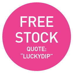 Free stock with all orders! Image